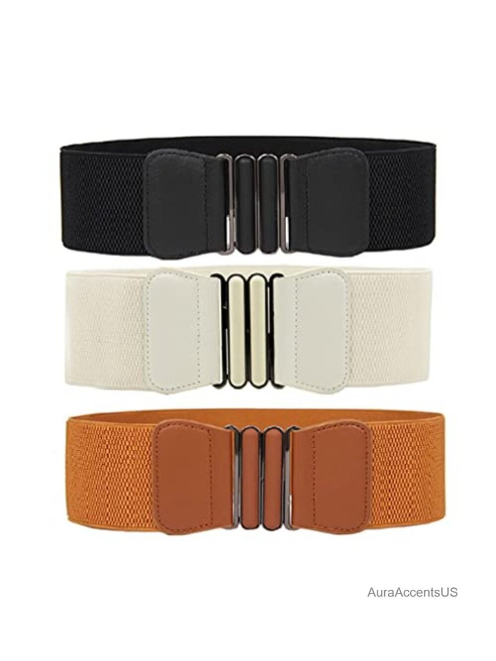 Women's Elastic Wide Stretchy Waist Cinch Belt for Dresses